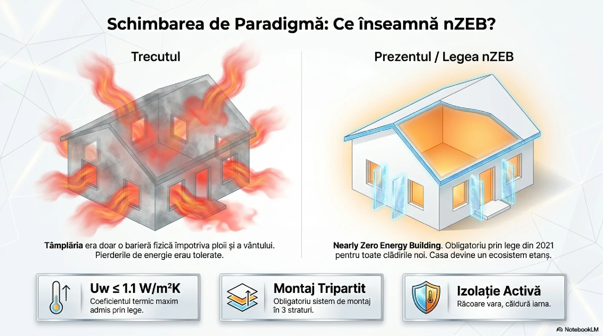 Ce înseamnă standardul nZEB — comparație între trecut și prezent